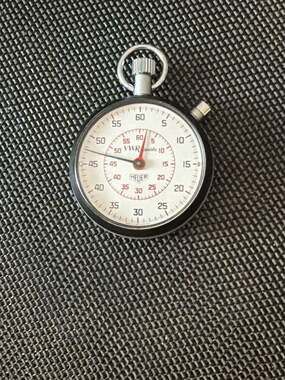 Vintage Heuer VWR Scientific Stopwatch Mechanical Wind Up